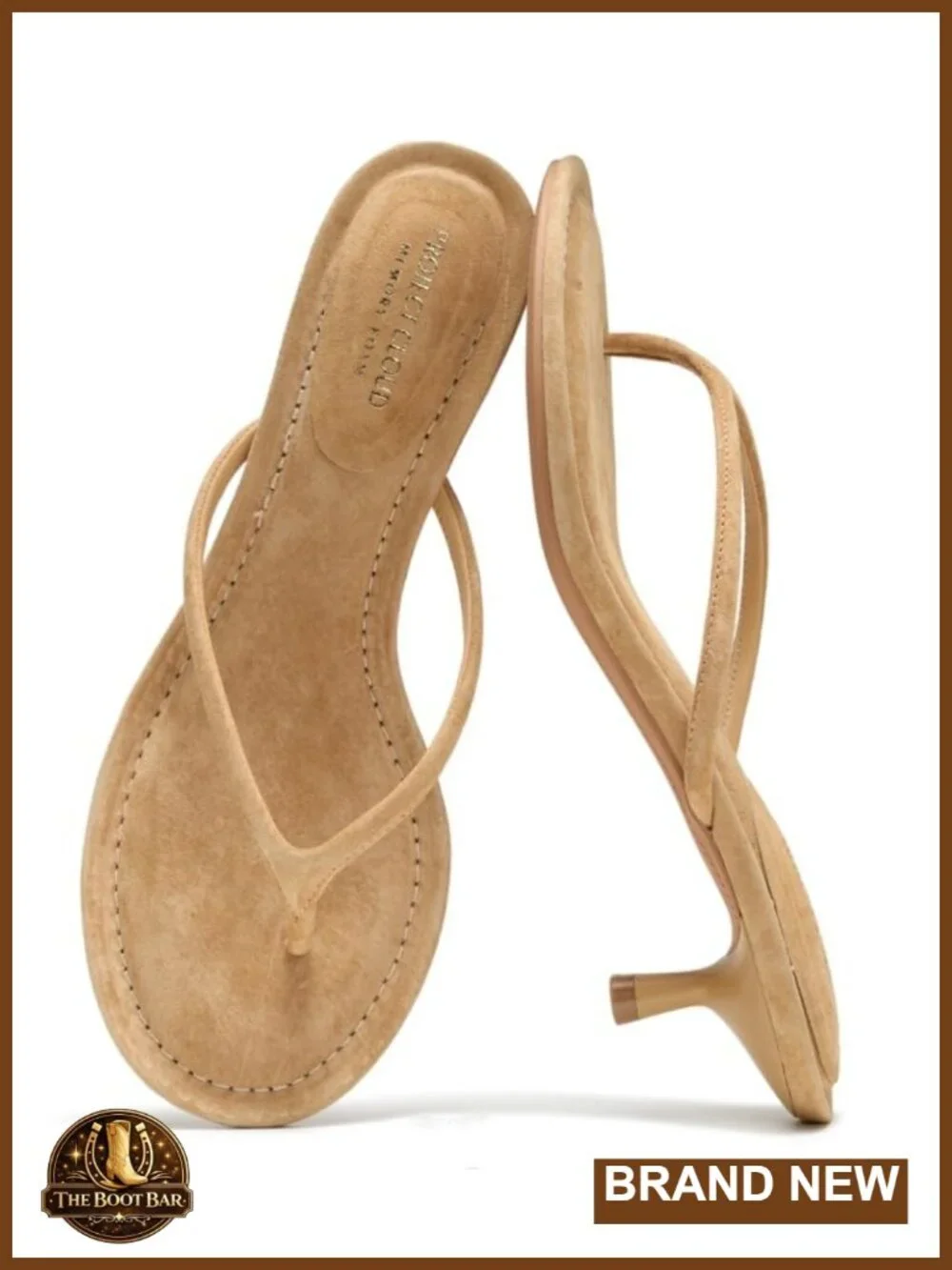 Women's Genuine Leather Kitten Heel Sandals - Strappy Dressy Heels